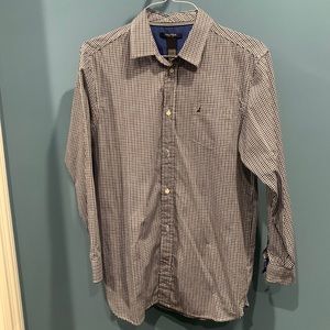 Nautica long sleeve plaid shirt